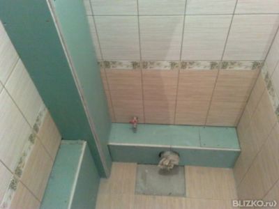 Короб из гипсокартона в ванной Короб из гипсокартона в ванной