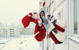 Дед Мороз в ОКНО в Тюмени