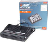 Зарядное устройство Senix CHDX2-M-EU двухпортовое для аккумуляторов 18В (2 х 3А) SENIX