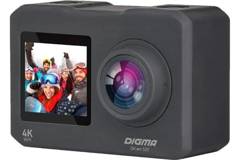 Экшн-Камера Digma dicam 520 серый