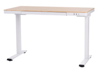 Компьютерный стол LA-T33- E4A Молочный дуб / Белый