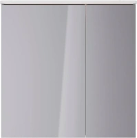 Зеркало-шкаф Lemark Zenon 80х80 с подсветкой, белый глянец