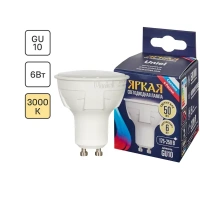 Лампа светодиодная Uniel GU10 220 В 6 Вт спот 500 лм тёплый белый свет UNIEL None