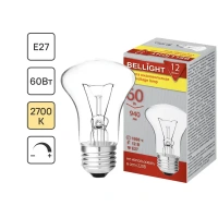 Лампа накаливания Bellight E27 12 В 60 Вт гриб 940 лм теплый белый цвет света для диммера BELLIGHT 86170846