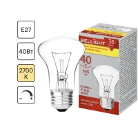 Лампа накаливания Bellight E27 36 В 40 Вт гриб 545 лм теплый белый цвет света для диммера BELLIGHT 86170848