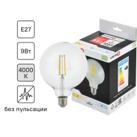 Лампа светодиодная Lexman Clear E27 220 В 9 Вт шар 1055 лм нейтральный белый цвета света LEXMAN None