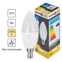 Лампа светодиодная Lexman E14 175-250 В 7 Вт свеча 750 лм нейтральный белый цвет света LEXMAN None
