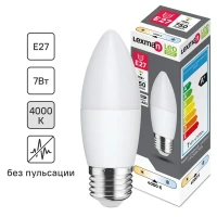 Лампочка светодиодная Lexman свеча E27 750 лм нейтральный белый свет 7 Вт LEXMAN LED