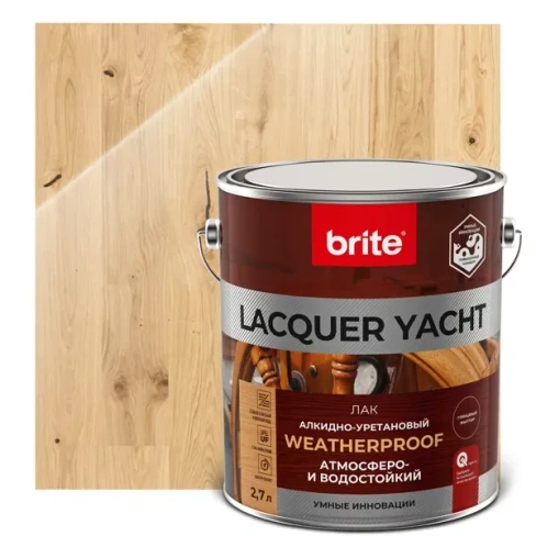 Лак яхтный Lacquer Yacht 2.7 л глянцевый BRITE None