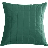 Подушка Etna 50x50 см велюр цвет темно-зеленый INSPIRE ETNA