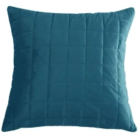Подушка Etna 50x50 см велюр цвет синий INSPIRE ETNA