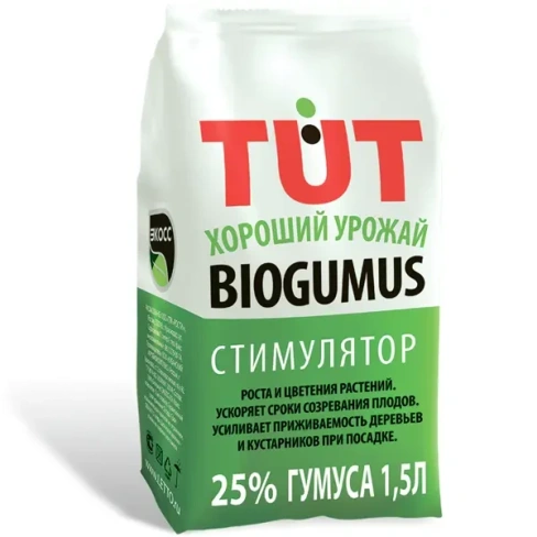 Удобрение TUT Биогумус Экосс-25 универсальное гранулы 1.5 л Без бренда None