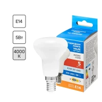 Лампа светодиодная Volpe E14 220-240 В 5 Вт гриб матовая 400 лм нейтральный белый свет VOLPE None
