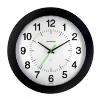 Часы настенные Troykatime Эконом круглые пластик цвет черный бесшумные ø30.5 см TROYKATIME 51500514 Неоклассика
