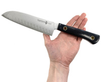 Кухонный нож Сантоку TuoTown XiuCai Santoku 23,5 см, сталь Laminated VG-10, Aus-8, рукоять G10, арт.129008