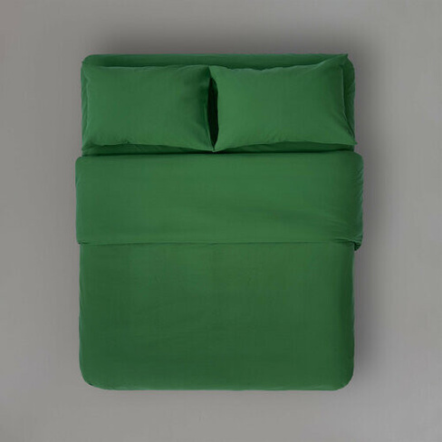 Пододеяльник из вареного хлопка 200х220 см, цвет зеленый Parapete