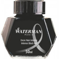 Флакон с чернилами Waterman (CWS0110710) Intense Black чернила 50мл для ручек перьевых