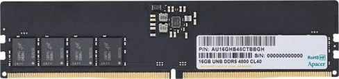 Оперативная память для компьютера 32Gb (1x32Gb) PC5-38400 4800MHz DDR5 DIMM CL40 Apacer AU32GHB48CTBBGH AU32GHB48CTBBGH
