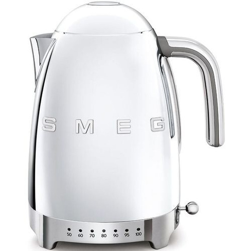 Чайник электрический SMEG KLF04SSEU, 2400Вт, серебристый