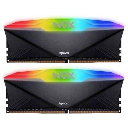 Оперативная память Apacer NOX RGB Black DDR4 - 2x 16ГБ 3600МГц, DIMM, Ret