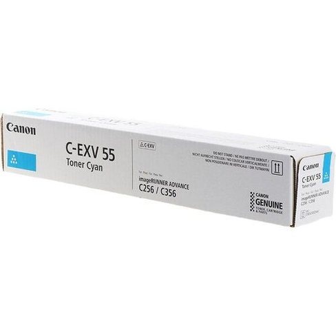 Тонер Canon C-EXV55, для imageRUNNER C256i/C256/C356, голубой, 460грамм, туба
