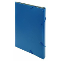 Портфель Бюрократ -BPR6BLUE, 6 отд., A4, пластик, 0.7мм, синий 18 шт./кор.