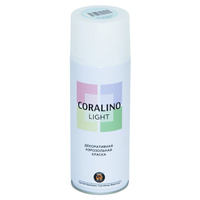 Краска аэрозольная CORALINO Light декоративная белый иней 520мл, арт.CL1010
