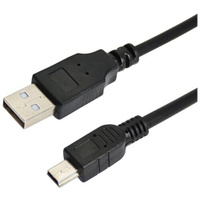 Кабель REXANT USB 2.0 - mini USB (18-1131), 0.2 м, 1 шт., черный