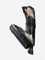 Шерл (чёрный турмалин), сросток кристаллов 5х2,5х1 см