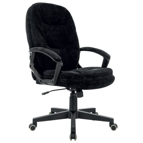 Кресло офисное BRABIX PREMIUM "Trend EX-568", велюр, черное, 533014