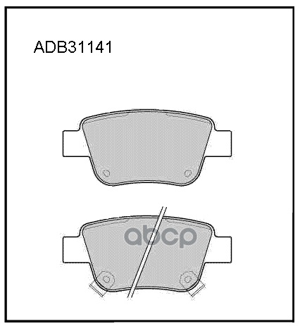 Колодки Задние Toyota Avensis Ii/Corolla Verso 0409 Allied Nippon Adb 31141 ALLIED NIPPON арт. ADB 31141