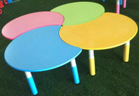 Пластиковый регулируемый стол "Полумесяц", зелёный, синий, розовый