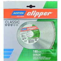 Алмазный диск 180x25.4/22.2 мм Clipper Ceramic NORTON 70184626828