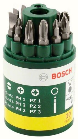 Набор бит Bosch + универсал. держатель DIY (9 шт) BOSCH