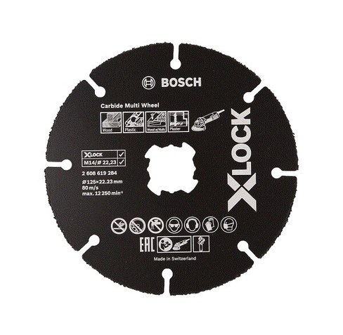Диск отрезной по дереву Bosch 125мм X-LOCK твердосплавный BOSCH