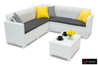 Комплект мебели NEBRASKA CORNER Set (углов. диван, столик), венге белый