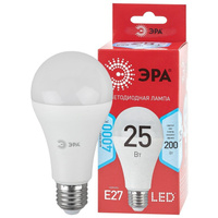 Лампа светодиодная E27, 25 Вт, 200 Вт, груша, 4000 К, свет нейтральный белый, Эра, Red Line