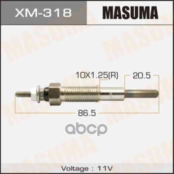 Свеча Накаливания Mitsubishi Delica Masuma Xm-318 Masuma арт. XM-318