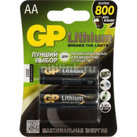 AA Батарейка GP Lithium 15LF FR6, 2 шт.