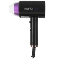 Фен MARTA MT-1263черный/фиолетовый