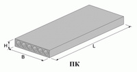Плита перекрытия многопустотная ПК 27-10-8 2680х990х220 мм