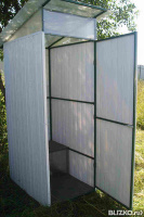 Туалетная кабина для дачи из поликарбоната
