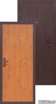 Дверь входная металлическая металлическая СтройГост 5-1 золотистый дуб К