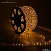 LED шнур 13 мм, круглый, 100 м, фиксинг, 2W-LED/м-36-220V. в компл. набор д