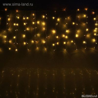 Гирлянда "Занавес" УМС вилка Ш:1,5 м, В:1 м, Н.С. LED-180-220V, контр. 8 р,