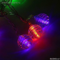 Гирлянда "Метраж" 3 м,батар., с насад. "Космос", Н.С. LED-20-3,6V, АА 3 шт.