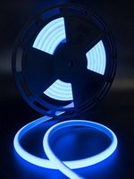 Термостойкая светодиодная лента для сауны и бани SWG SMD 2835 синий свет (термолента 5 м, 180 LED/м, 12 Вт/м, 24В , IP68