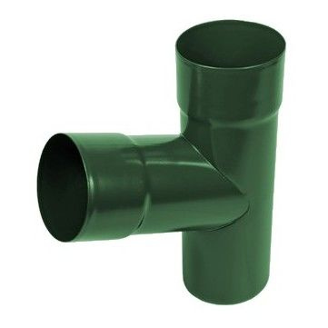 Тройник трубы AquaSystem Pural d100 мм RAL 6005 Зеленый