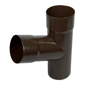 Тройник трубы AquaSystem Pural d100 мм RR 32 Темно-коричневый