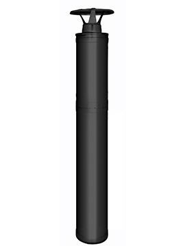 Стальной дымоход Harvia черный базовый модуль